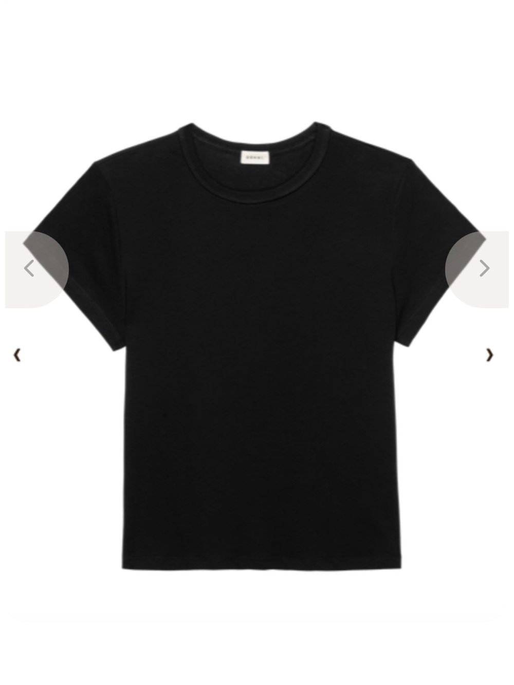 Donni The Rib Tee in black